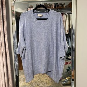 LOFT Outlet Light Blue Oversized Sweater Size XS